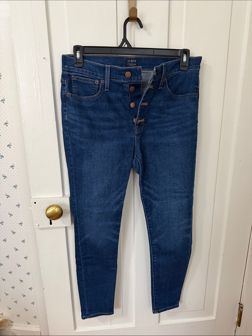 J. Crew Skinny Jeans in Deep Indigo
